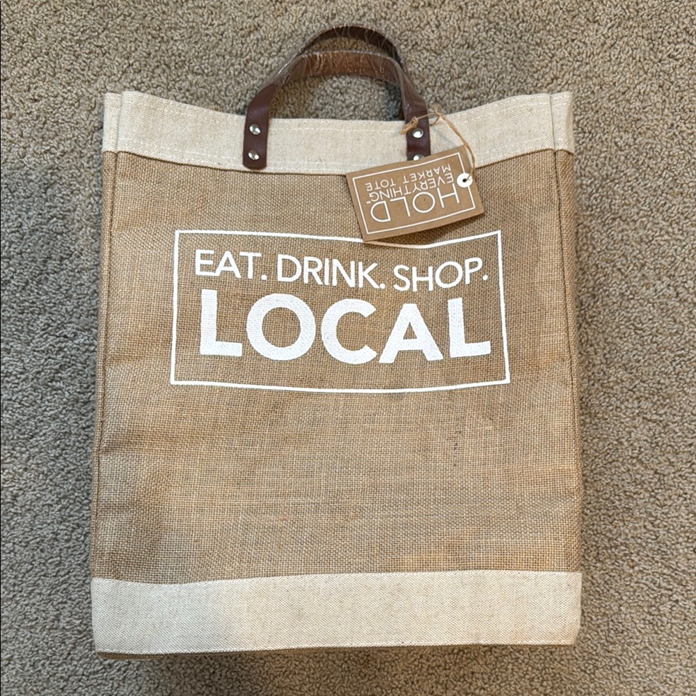 NWT Santa Barbara Design Studio Eat Drink Farmer’s Market Tote